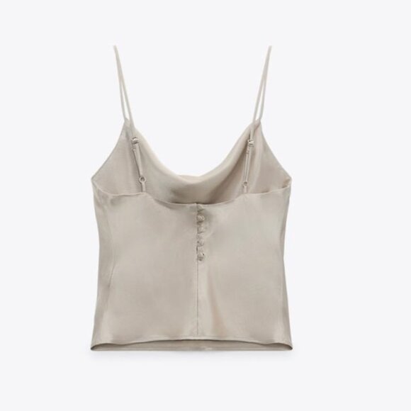 SATIN EFFECT CAMISOLE - Picture 3 of 9